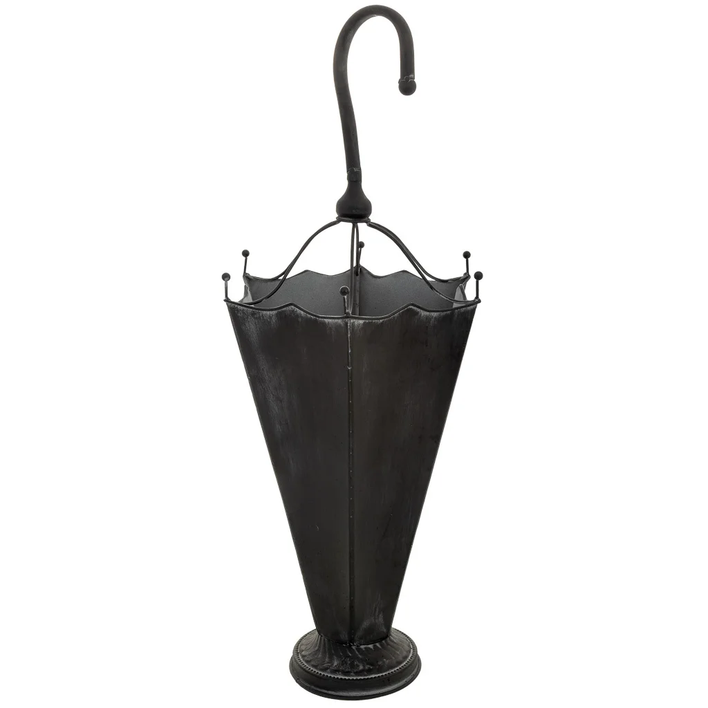 Wonderlust Deco - Paragüero de metal negro 32.5x28.5x81.5h cm Negro 32.5x28.5x81.5h cm