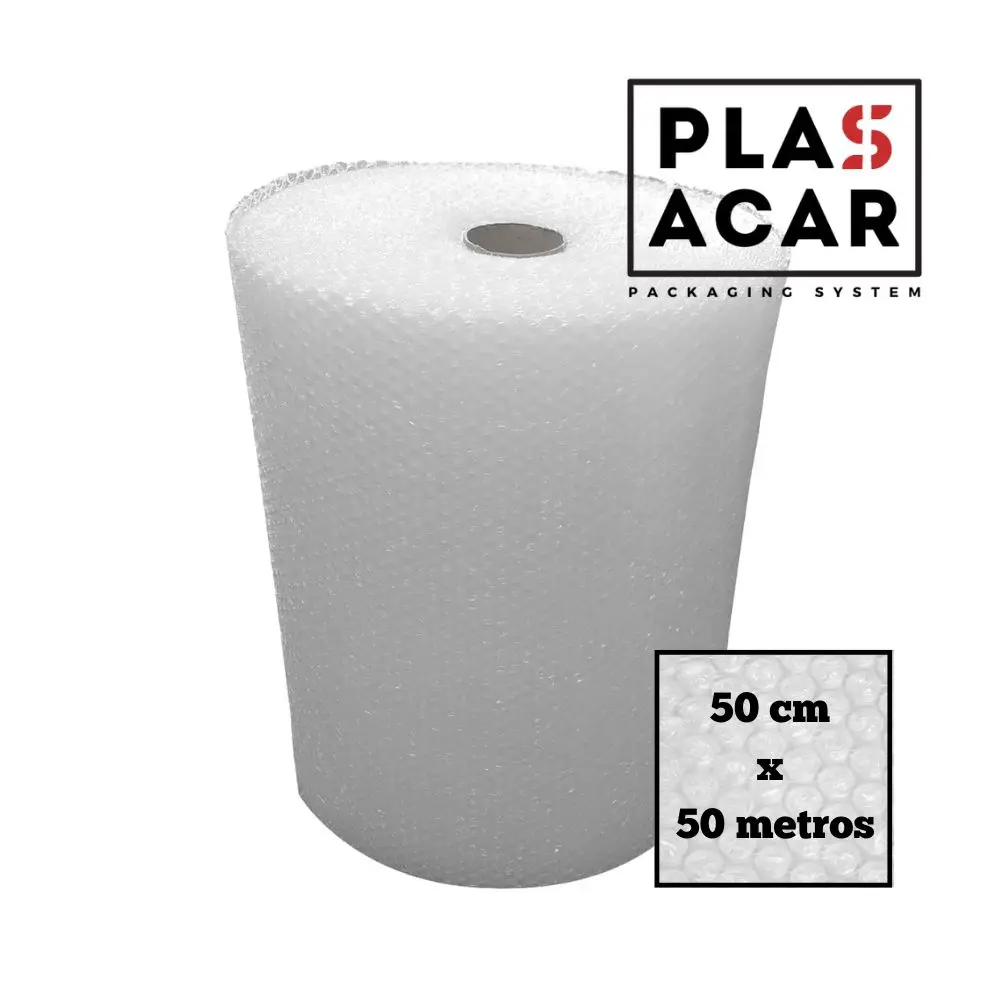 Plasacar S.L.-Bobina Plástico de Burbujas Ecommerce 50 cm x 50 Metros
