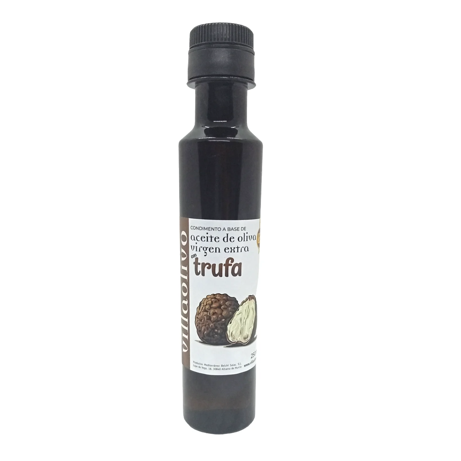 Aceite de Oliva Aromático de Trufa Villaolivo 250 ml – Gourmet | Toque Terroso y Elegante | Ideal para Platos Sofisticados
