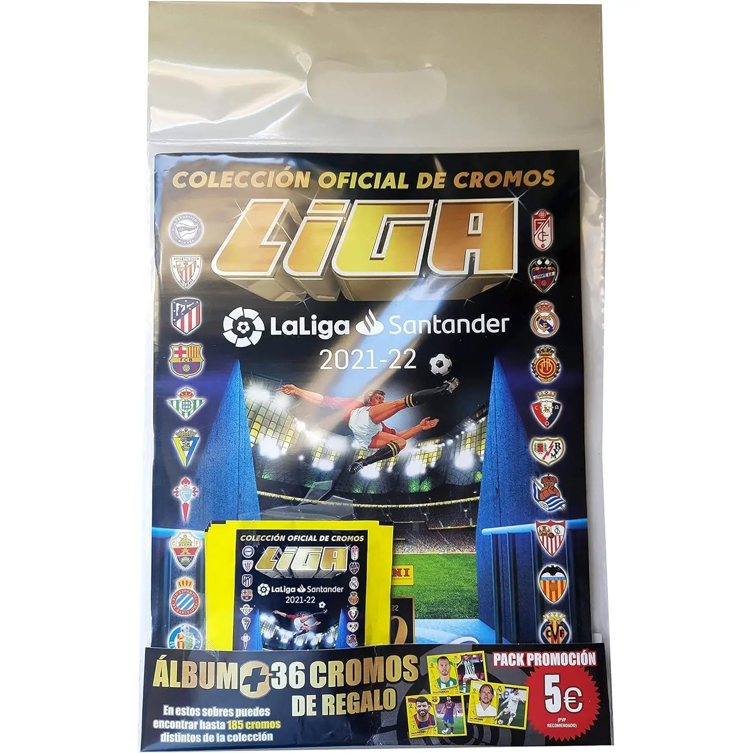 Panini league this Santander 2021/2022 Starter Pack album + 36 cards