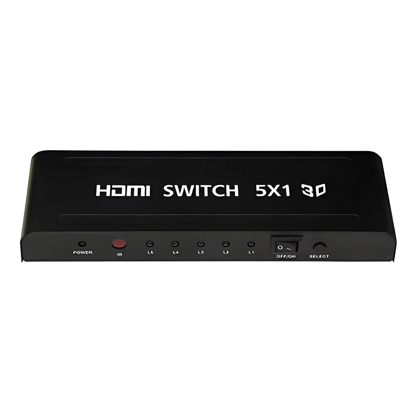 Switch HDMI 5x1 Yatek YK-0501, soporta 3D, seleccione, amplifique y la señal HDMI