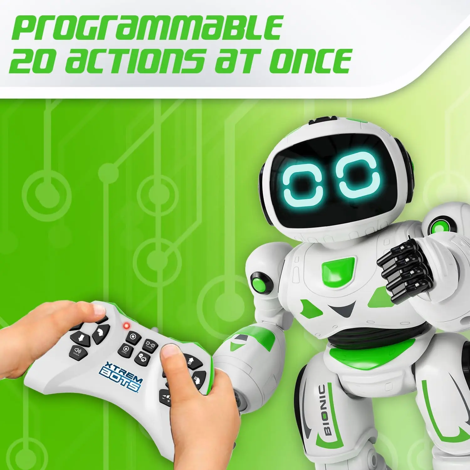 Xtrem bots - bionic |   Robot toy |   Toys for children 5 years or older |   Remote control and programmable robot |   Toys for children 5 6 7 8 years |   Robotics