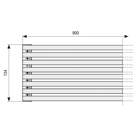 M900 white oven ventilation grille (8 sticks per box).