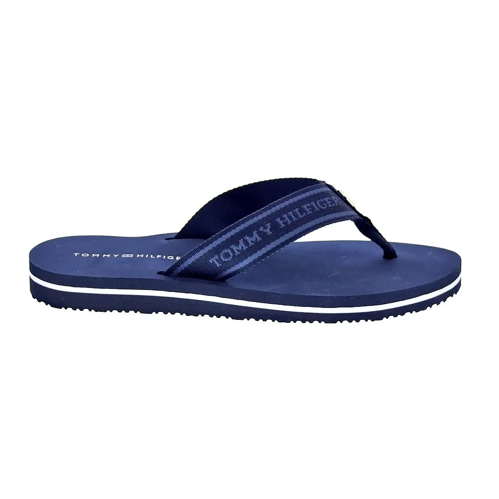 Tommy Hilfiger Mujer Chanclas modelo Hilfiger Webbing Azul