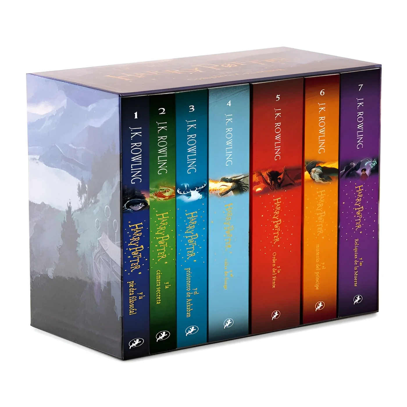 Pack Libros Harry Potter - La serie completa de libro de bolsillo en un estuche con las 7 novelas