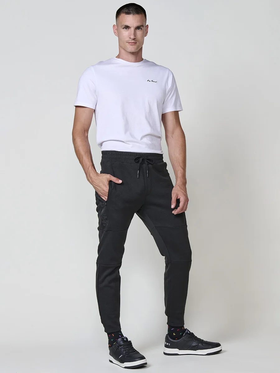 Koroshi Pantalón Jogger Hombre Bolsillos Laterales – Koroshi Negro