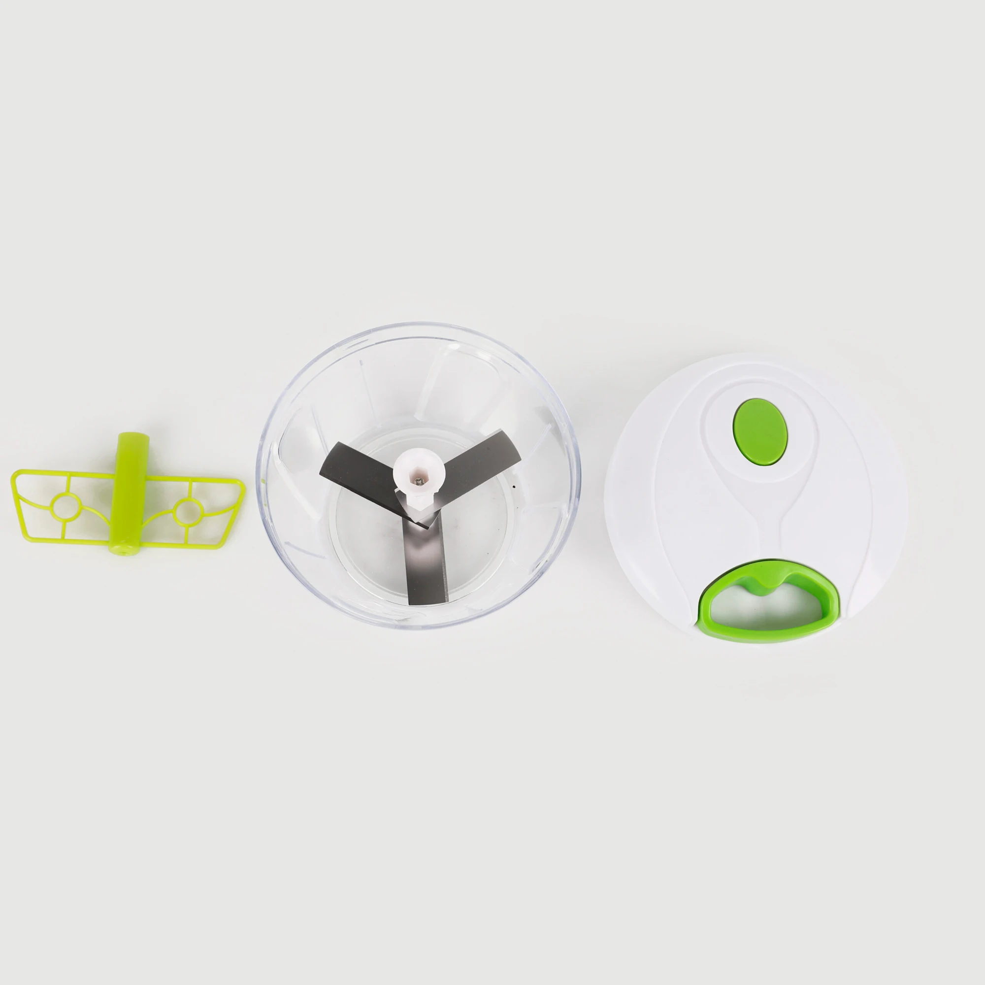 Manual food chopper, vegetable shredder, mini fruit chopping machine | Meat and vegetable cutter | Manual 3-blade chopper with rope | Capacity: 400ml | Revolutionline #7