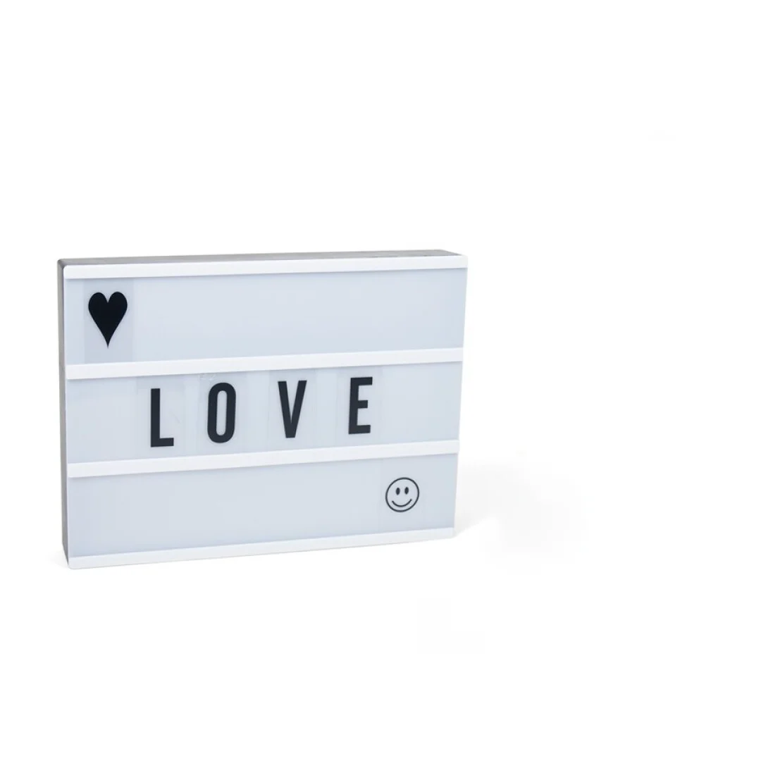 Gissed_Cartel Luminoso LED con Letras Intercambiables – Personaliza tu Mensaje