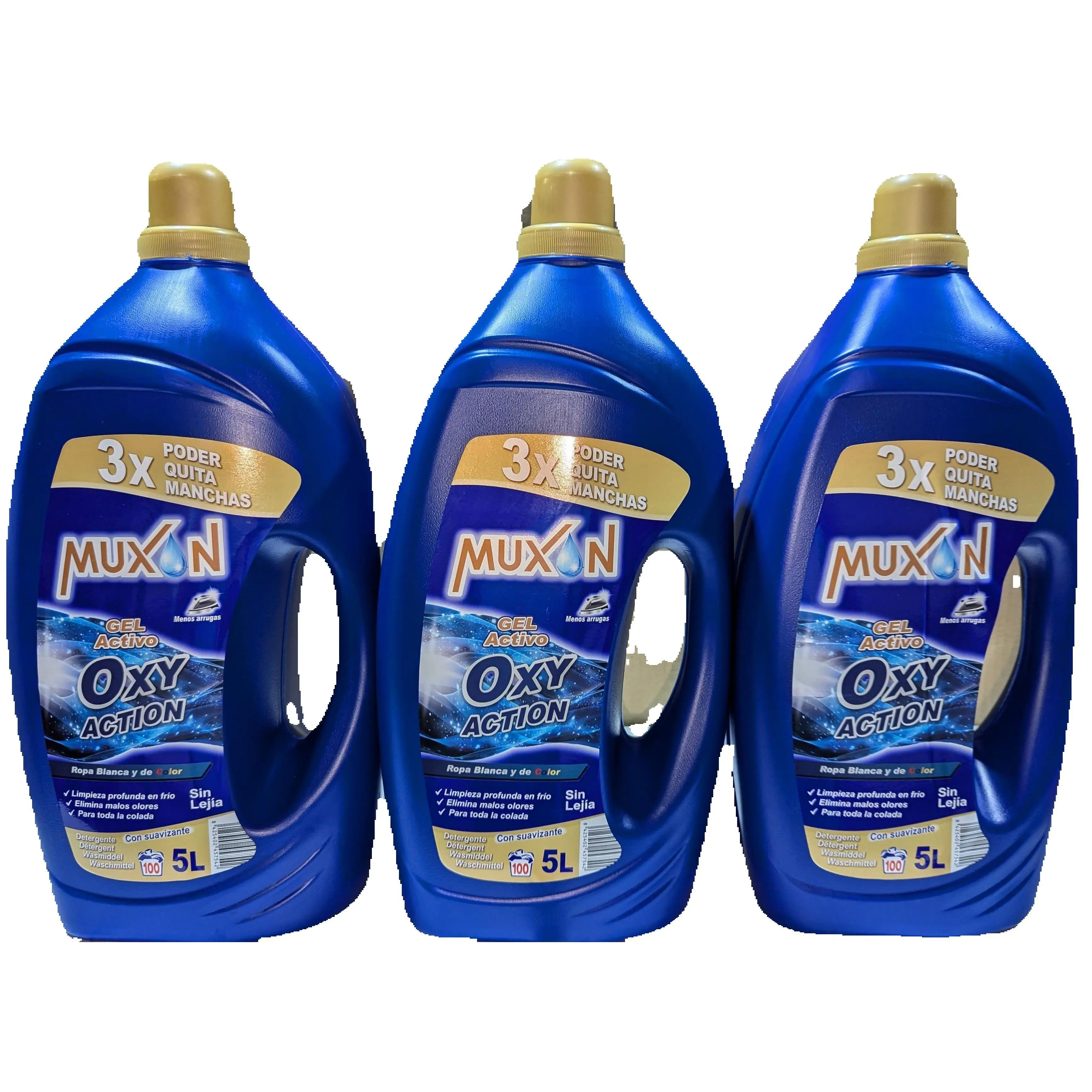 DETERGENTE QUITA MANCHAS GEL ACTIVO OXY ACTION 5L PACK 3 UNI