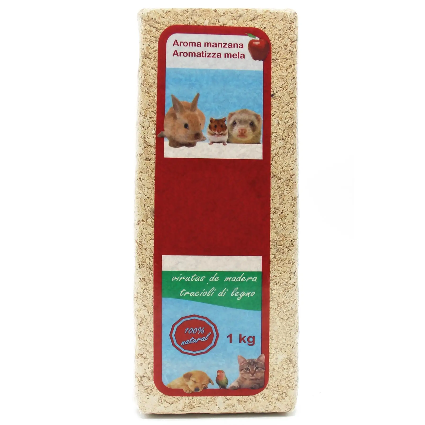 1Kg Virutas de Madera Lecho Higienico para Mascotas Serrín para Gato Animales Pequeños Hámster Conejo Loro Ardilla