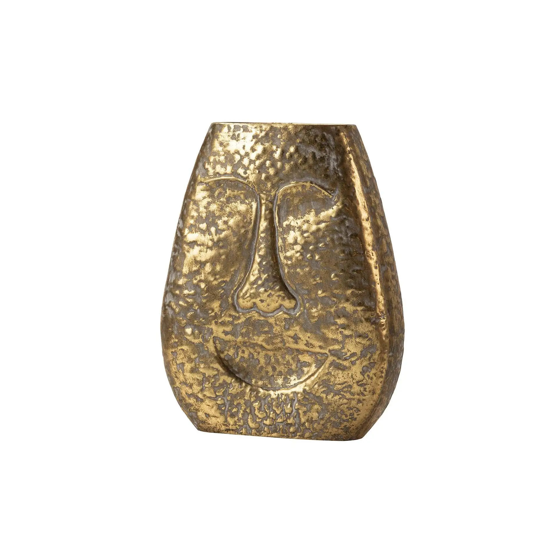 Dorado Jarron Metal 29X12x35 Cm El Mejor Complemento Para Tu Hogar.