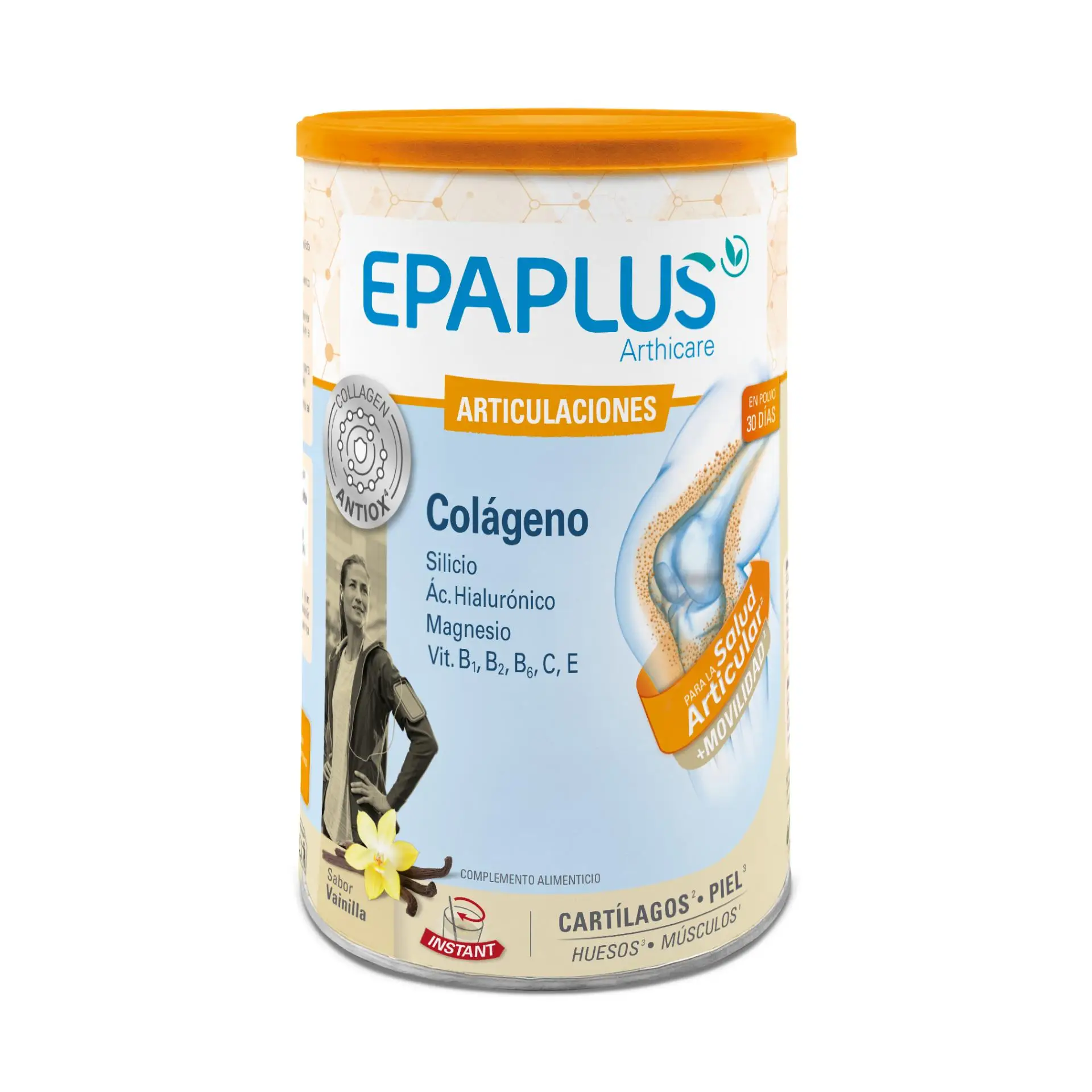 Epaplus Articulaciones Colágeno + Silicio + Ácido Hialurónico Vainilla