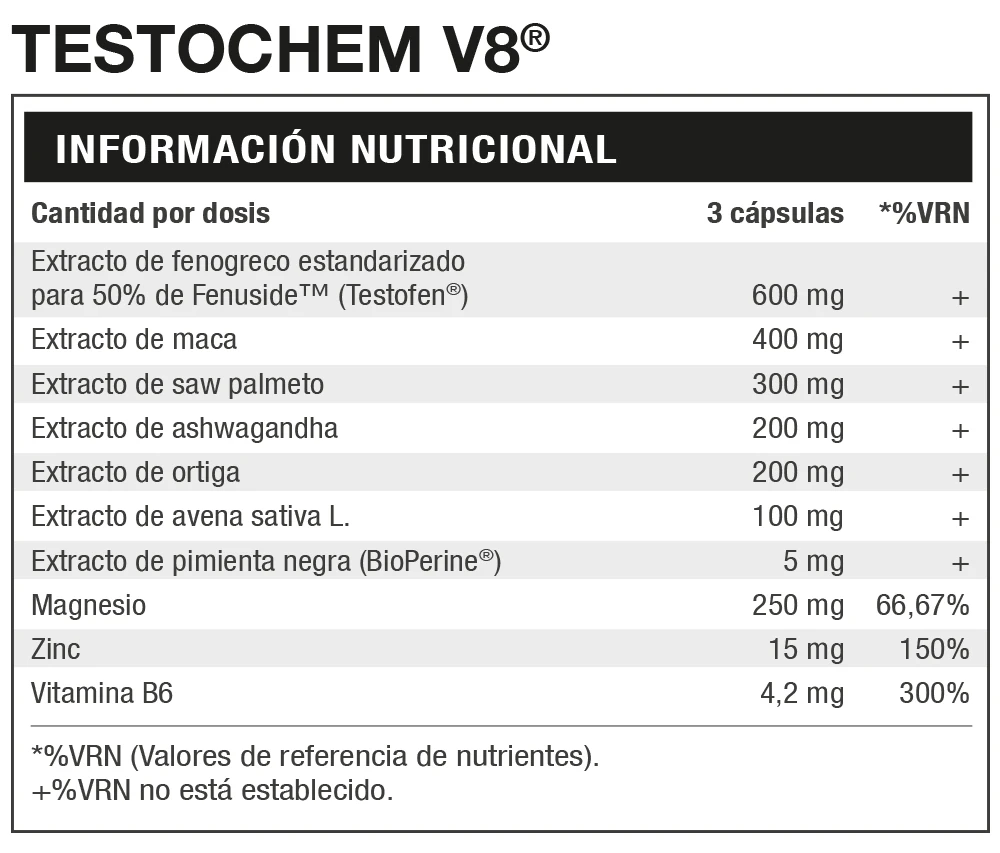 Testochem v8 by hero tech nutrition