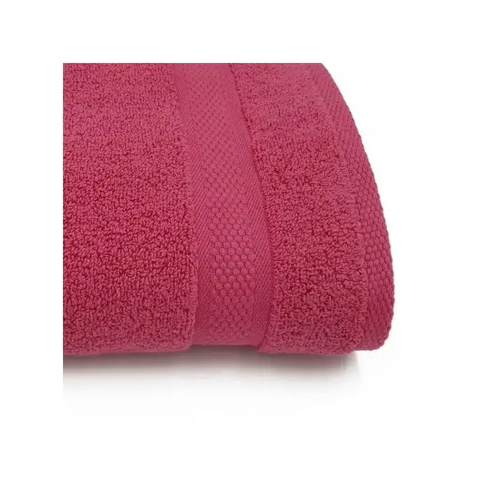 Toalla de baño, Fucsia,100% rizo de algodón, 550gr, suave, absorbente, tocador, lavabo, ducha, sábana. Premium