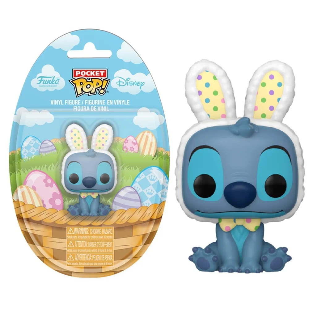 FUNKO POCKET POP! DISNEY EASTER - STITCH CONEJO DE PASCUA, 85825, TIENDA CON LICENCIA OFICIAL