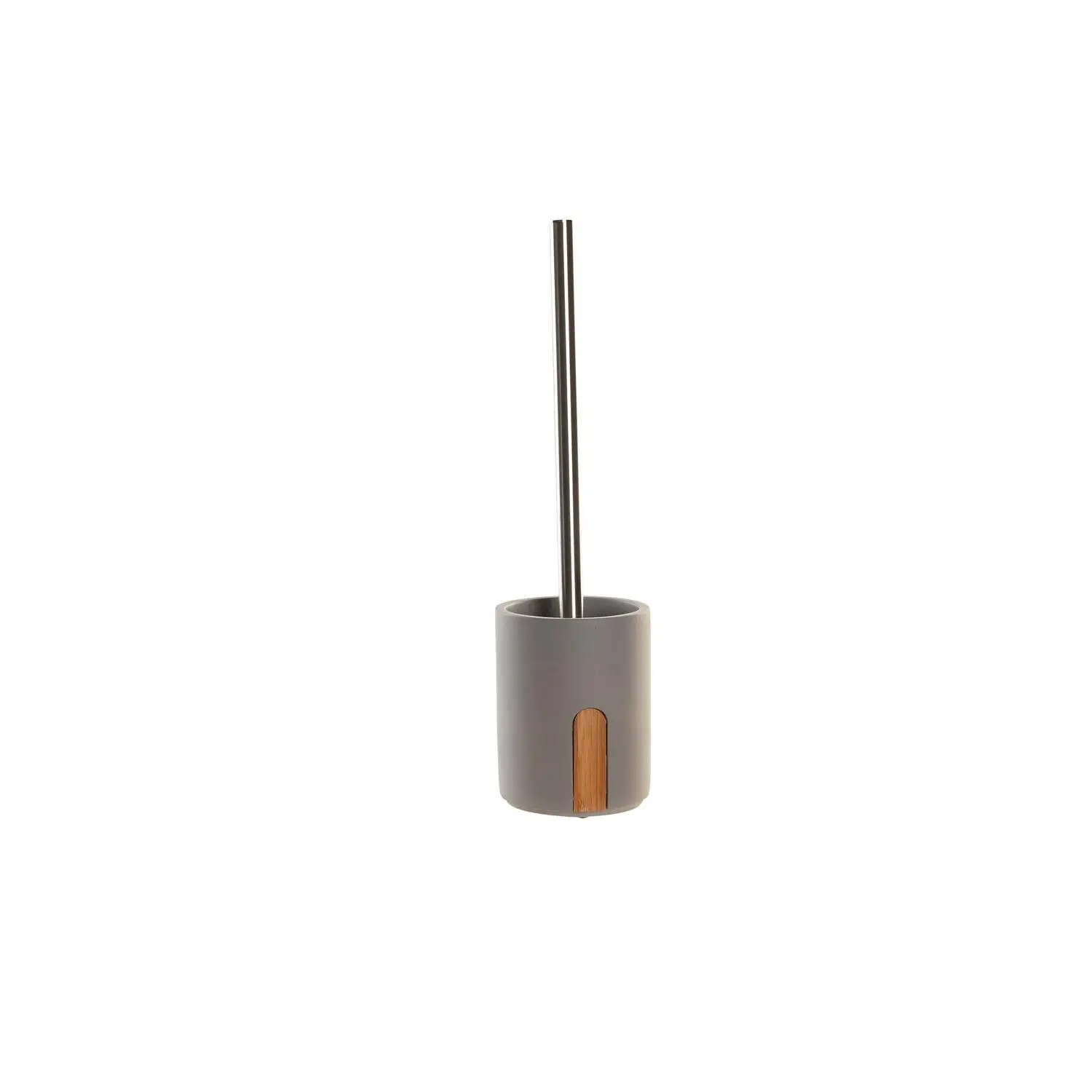 Escobillero Cemento Bambu 9,5X9,5X36,5 Mate Gris El mejor complemento para tu hogar  -Fijalo-