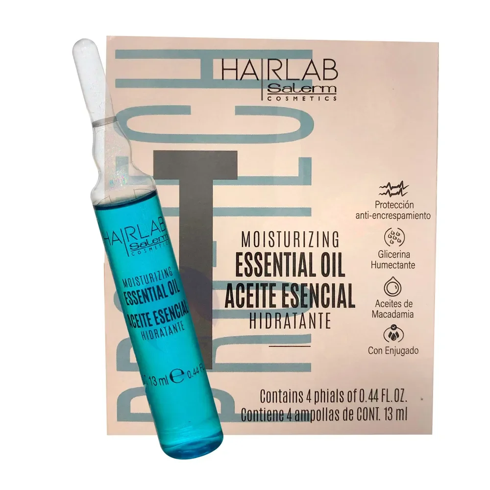 SALERM COSMETICS ACEITE ESENCIAL MOISTURIZING HIDRATANTE (Ampollas  4 unidades x 13 ml.