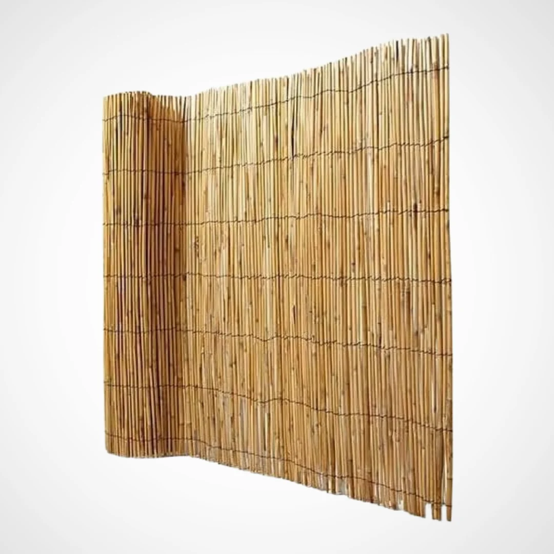 Bambú Pelado Compuesto 100% Por Caña de Bambú Para Privacidad Y Protección