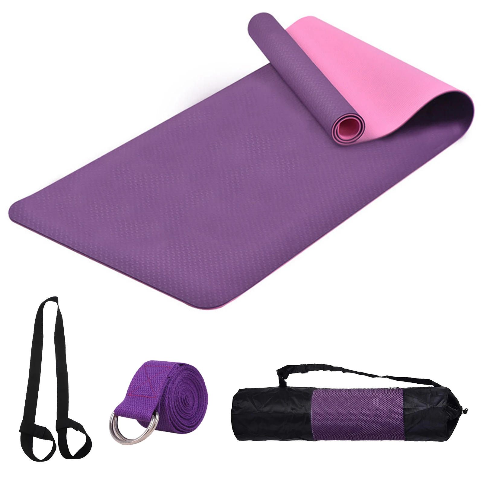 Yoga mat non-slip pilates mat 6mm yoga mat sports yoga mat for pilates yoga fitness 183x61cm