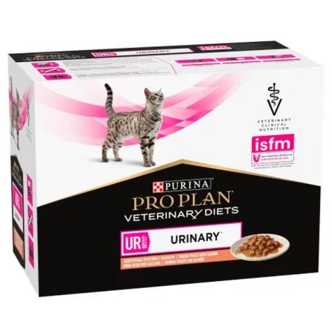 Purina Pro Plan Veterinary Diets Urinary Salmón Sobres Gatos 10 x 85 gr