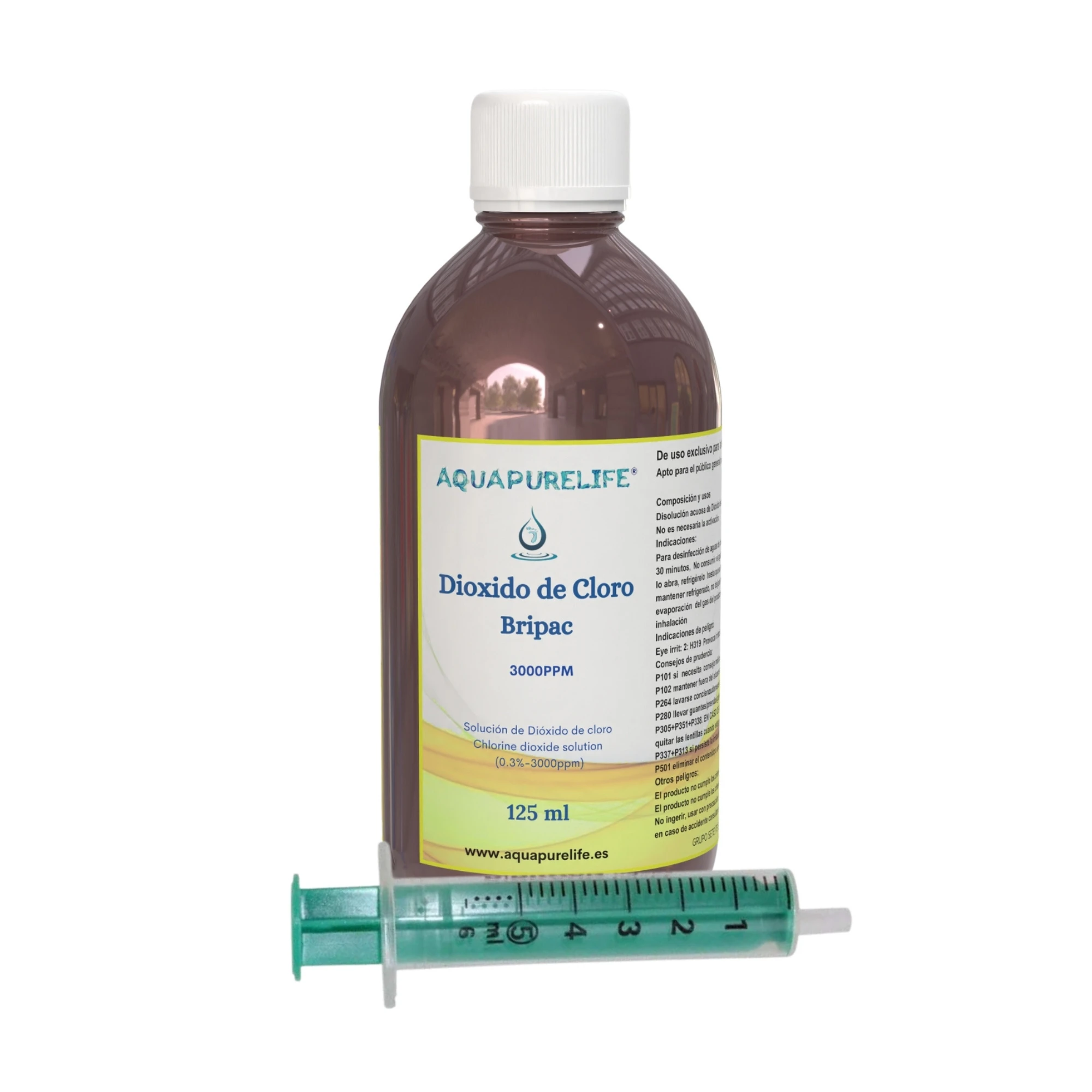 AQUAPURELIFE®CDS/CDL 125 ml - 3000 ppm-CDS-0,3% activated-no residue-recent manufacture-amber glass container greater preservation