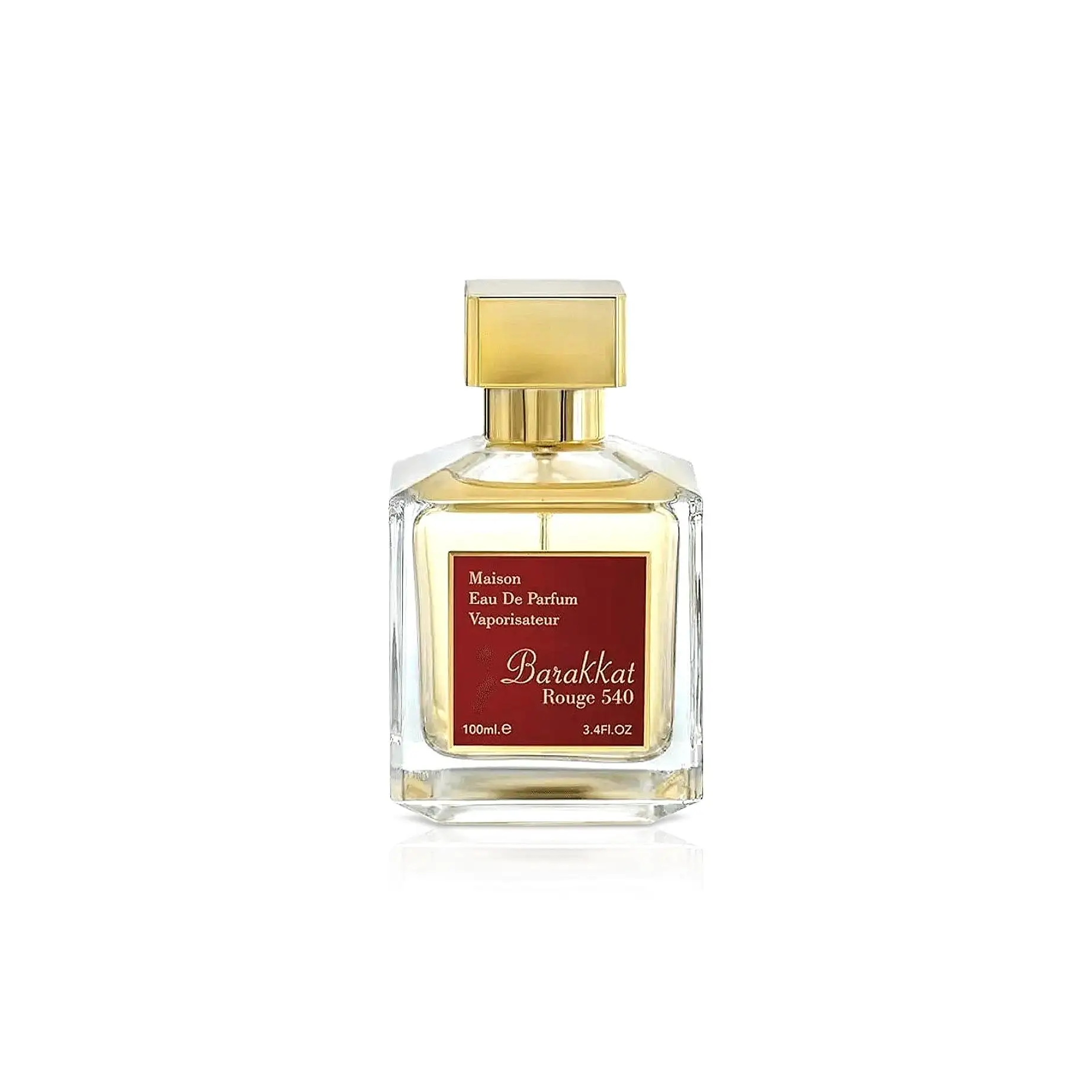 Barakkat Rouge 540 de Fragrance World - Perfume Unisex de Lujo, Ámbar y Jazmín, 100ml