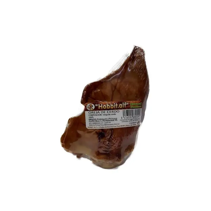 Orejas De Cerdo Envase Individual 60G - 75G Ud. Snack para perros Hobbit Alf