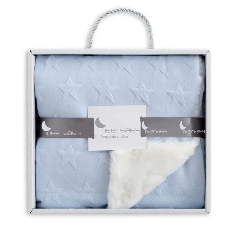 Interbaby Manta Bebé Arrullo Capazo Minicuna 0.80 x 1.10 m