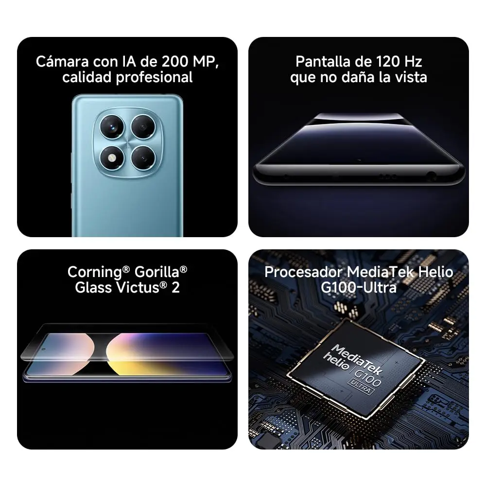 Xiaomi redmi note 14 pro 8gb + 256gb mobile - 6.67'' amoled screen |   200 mp main camera | 32 mp front camera | 5500 mah (typ) | Google gemini, ai image editing | Charger not included