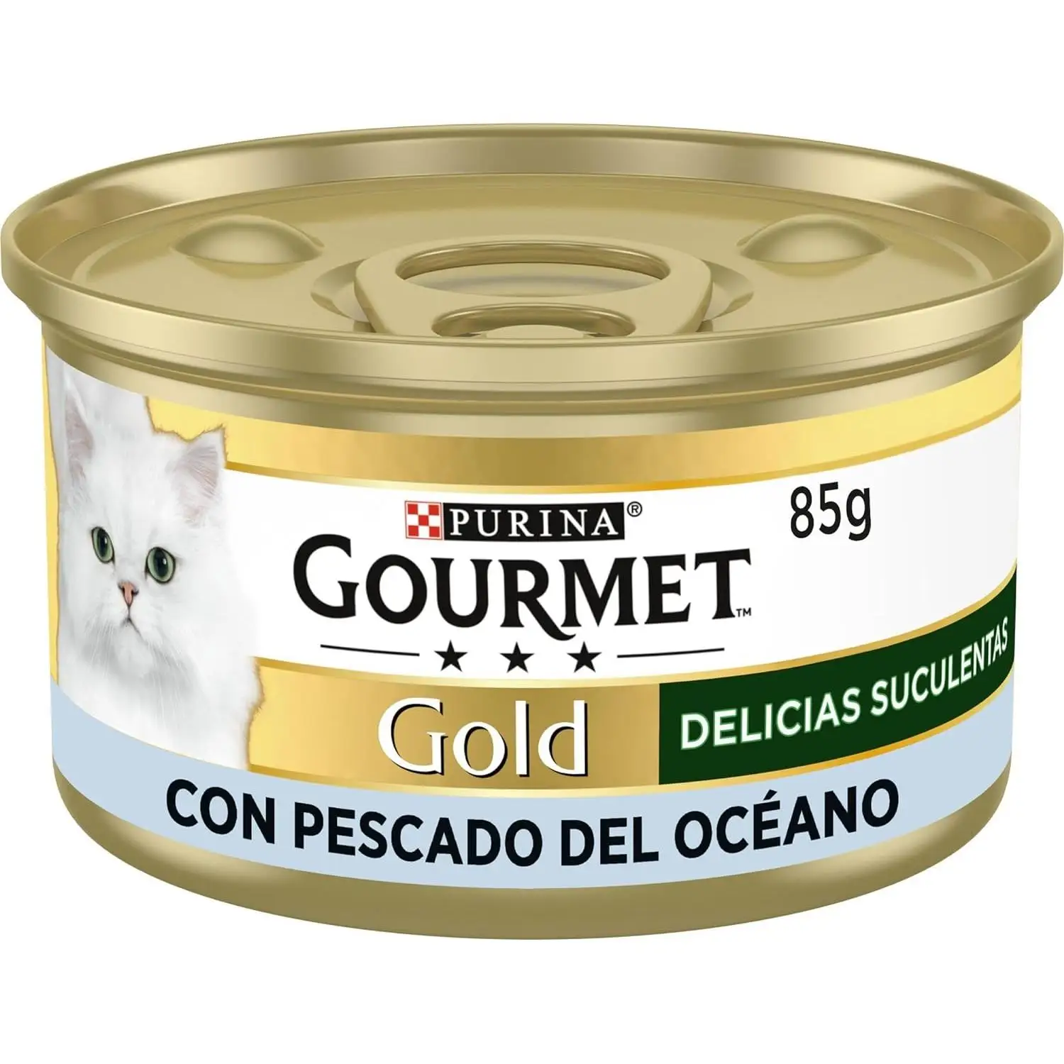 Gourmet Purina Gold succulent delicacies ocean fish wet cat food 85g can