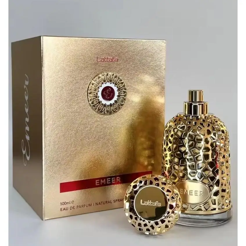 perfume árabe Emeer de Lattafa Perfume árabe Hombre Lujoso Exclusivo Fresco Cítrico - 100ml fragancia árabe colona árabe