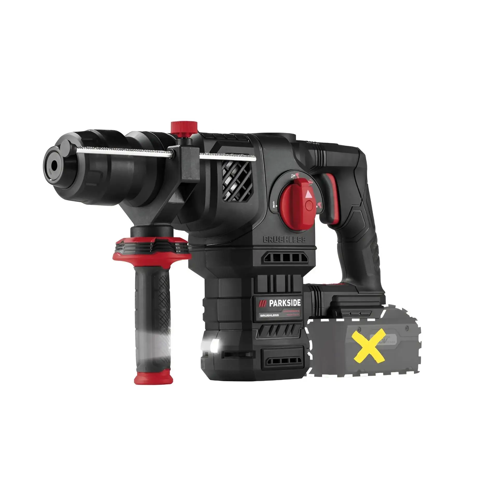 Martillo perforador recargable 20 Voltios Parkside Performance muy potente profesional
