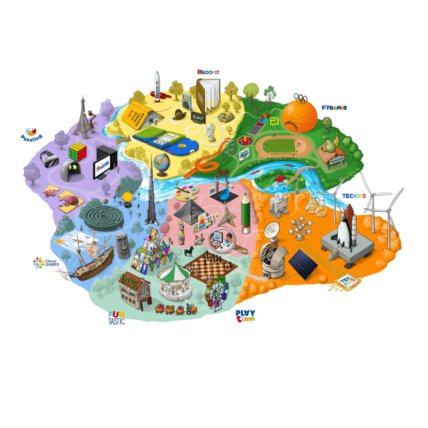 Imagiland - picto word round card game, fuj005
