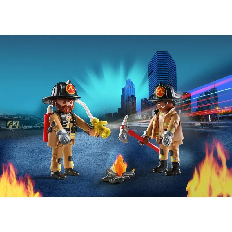 Playmobil Duopack firefighters-run to the rescue-2 Playmobil figures