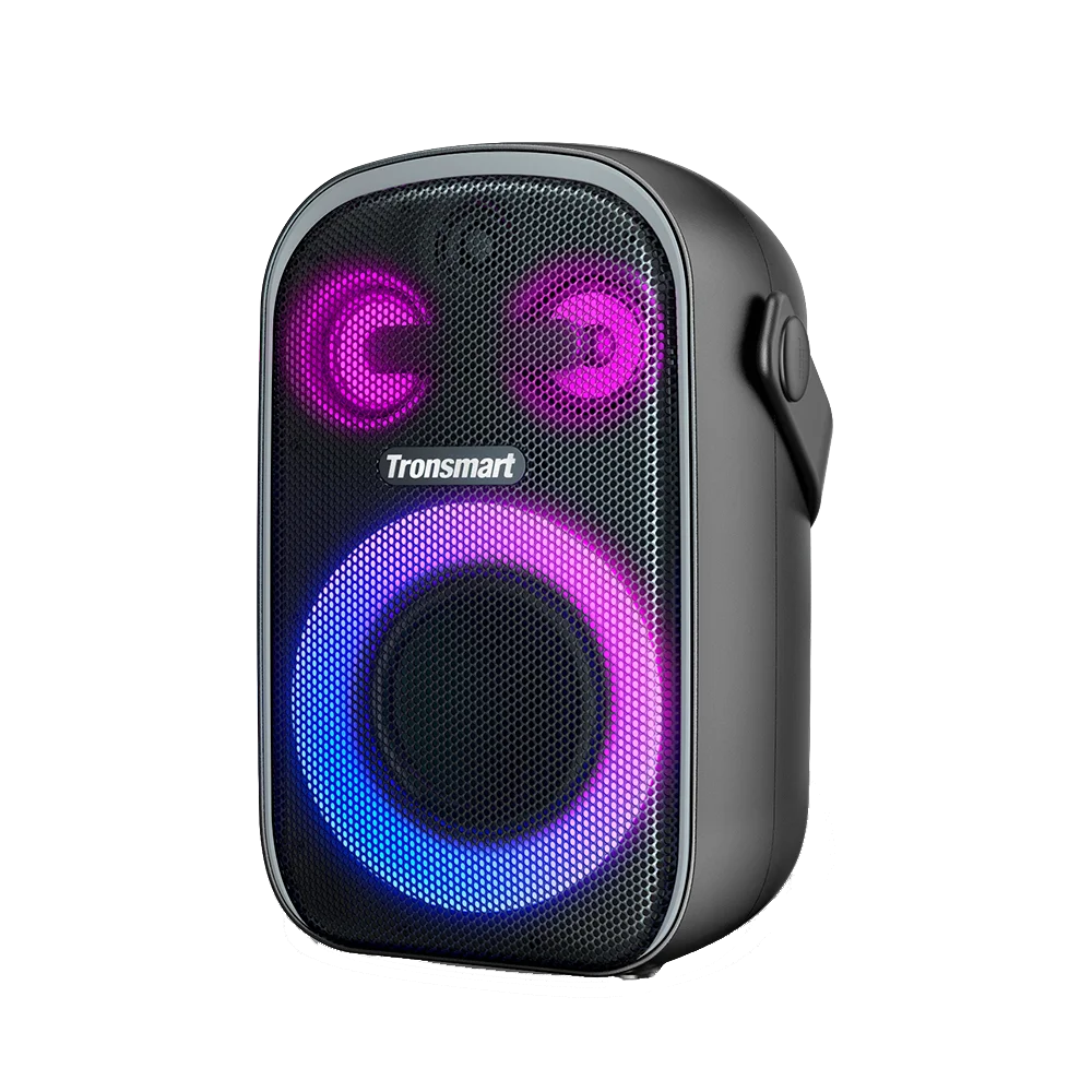 Tronsmart Halo 100 Altavoz Bluetooth 60W Potente, 5 luces LED modos, impermeable IPX6, altavoz exterior con Bluetooth 5.3 para fiestas 18 horas de reproducción, sonido estéreo.