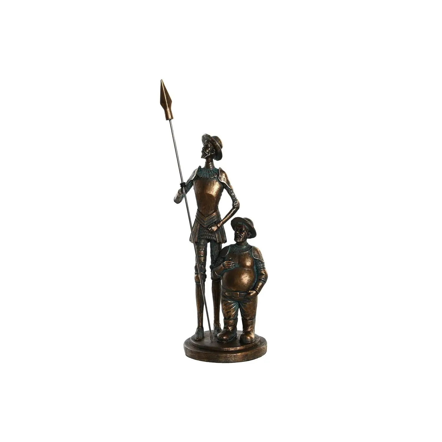 FIGURA RESINA 7X7X25 QUIJOTE LIBRO COBRIZO FD205399
