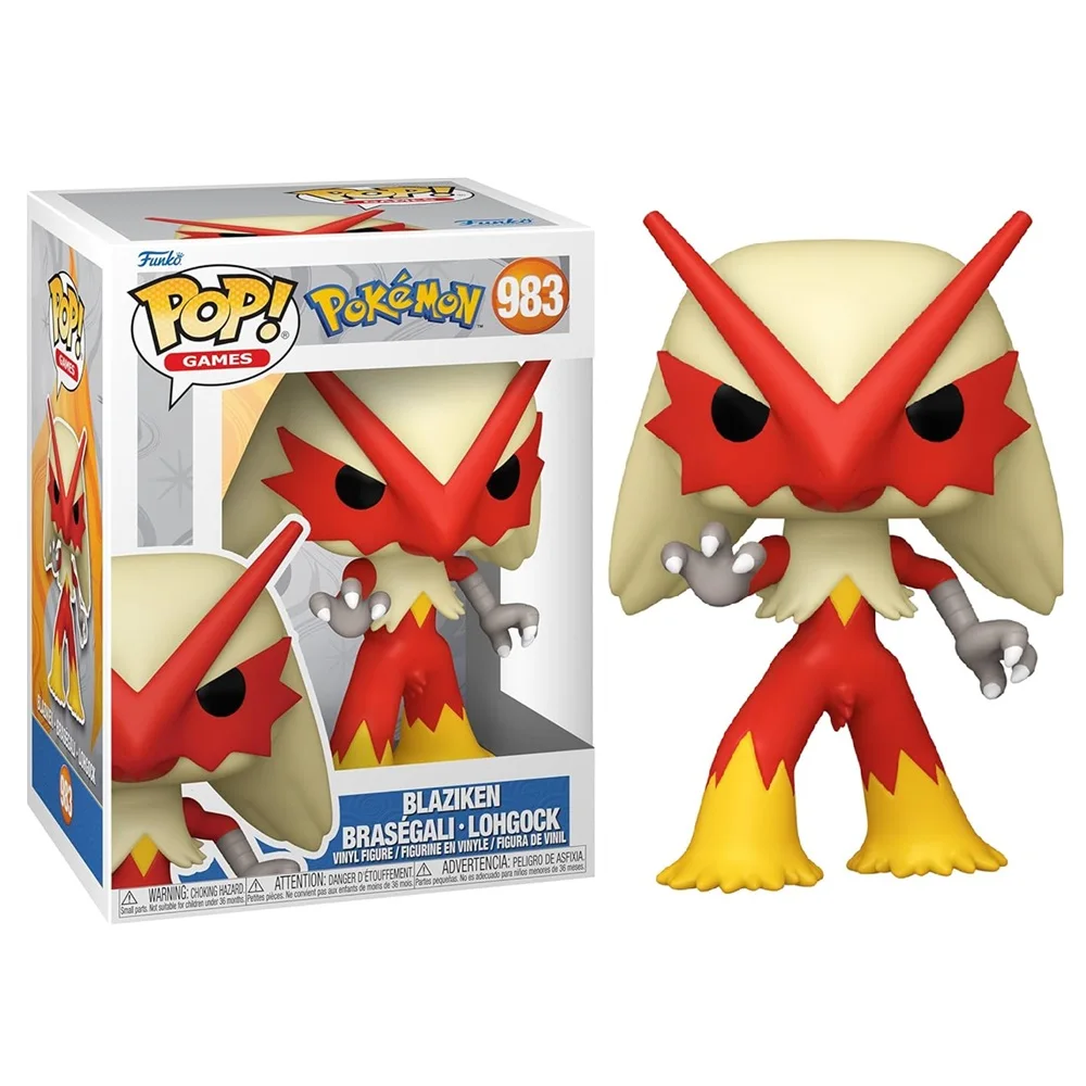 FUNKO POP! POKEMON – BLAZIKEN, 75189, Nº983, PRODUCTO CON LICENCIA OFICIAL