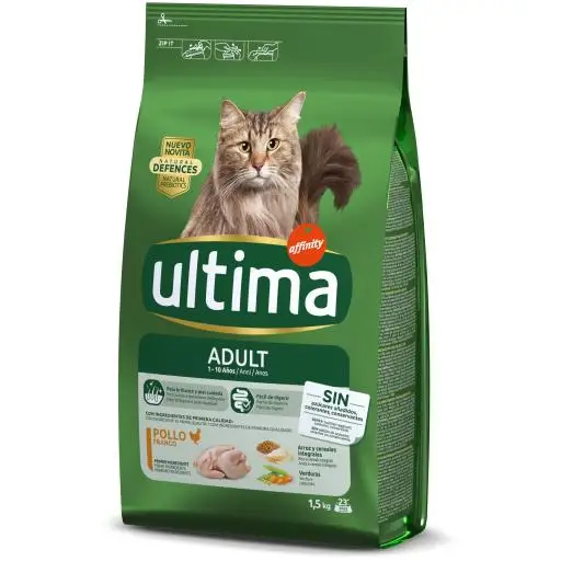 Ultima Pienso Cat Adult Pollo (Gatos , Comida , Pienso) - 1.5 Kg