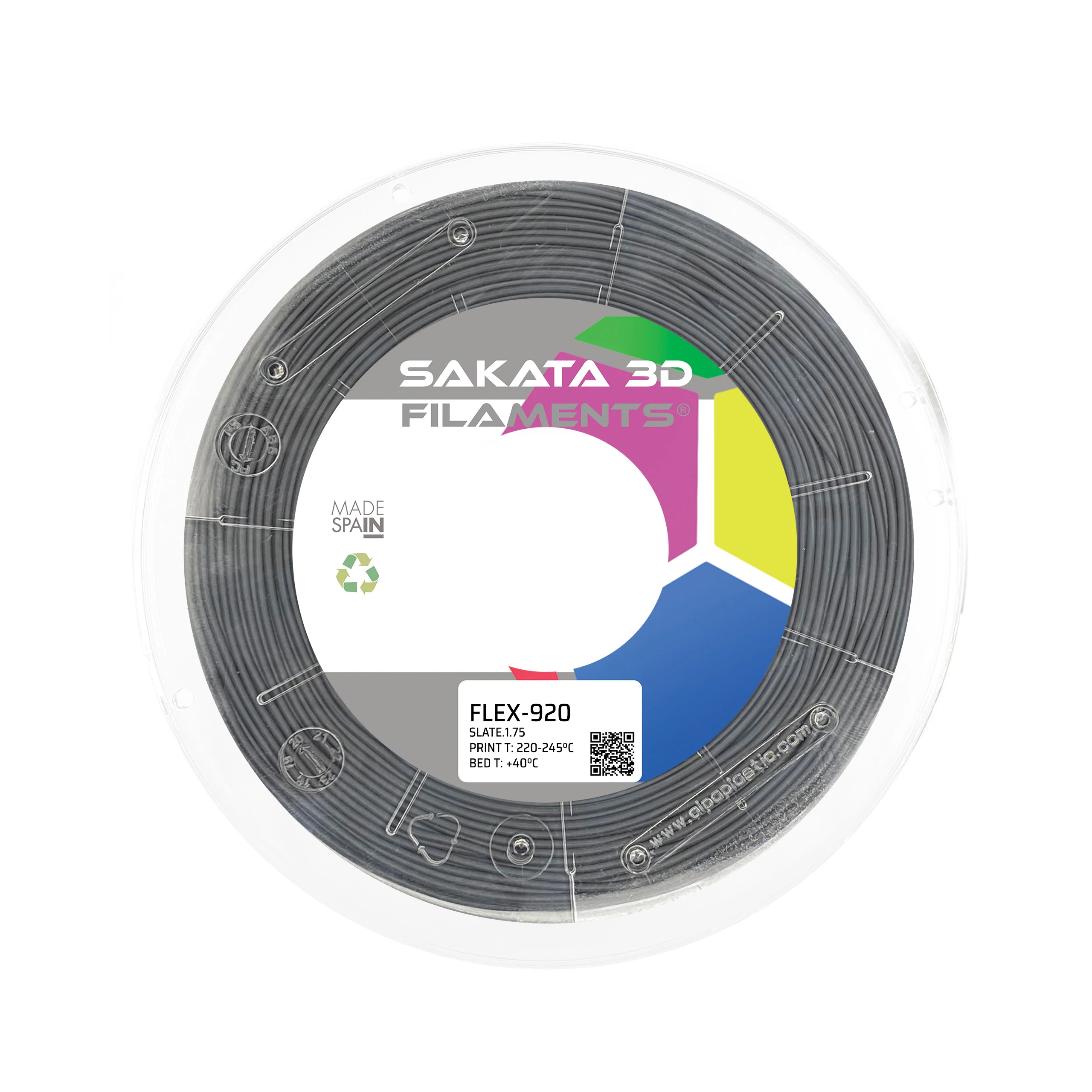 PLA FLEX-920 450Gr 1,75mm Flexible Filament strong strength SAKATA brand 3D FILAMENTS factory direct 3D filament PLA for 3D printer