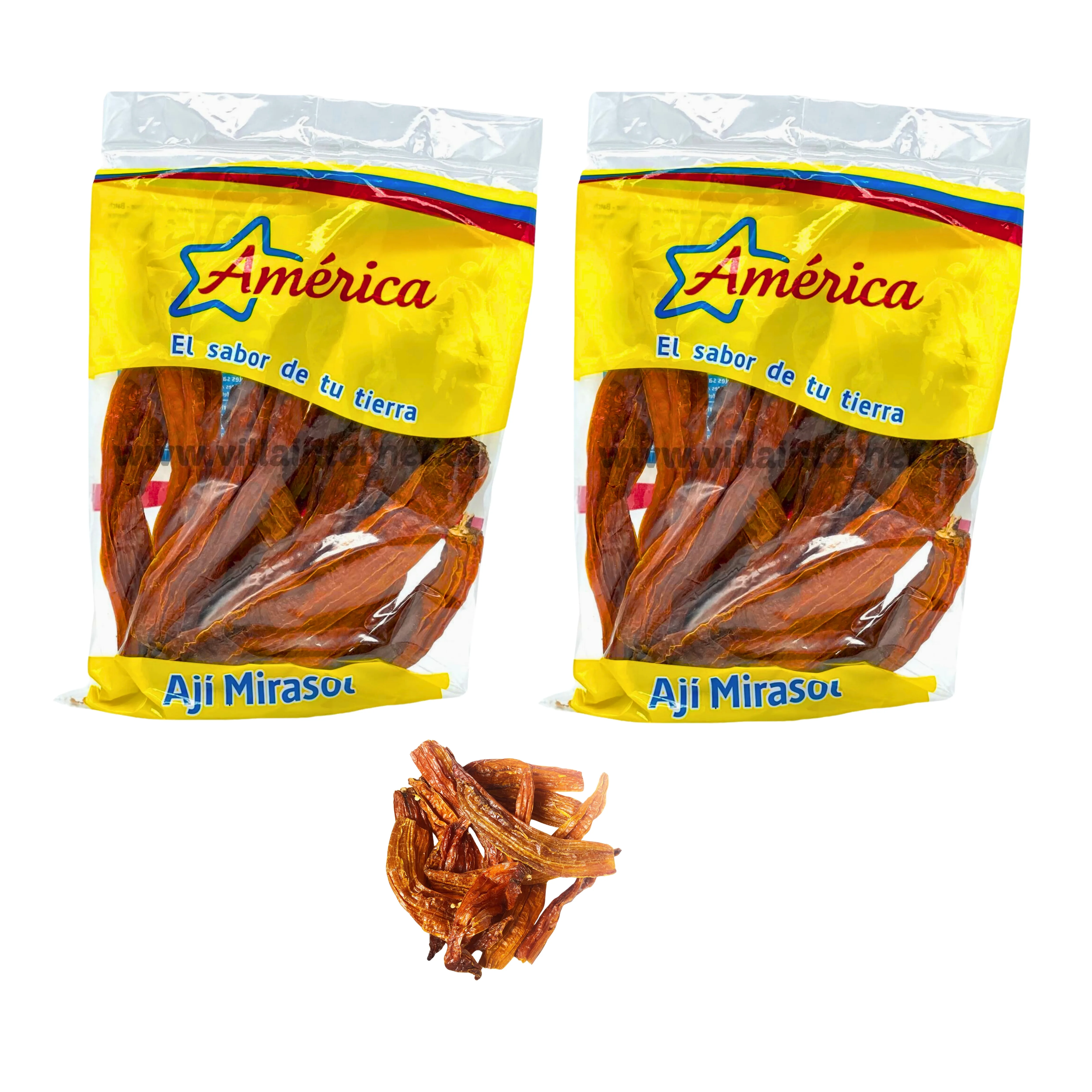 2 BOLSITAS DE AJI MIRASOL 100G AMERICA.DE PERUAMERICA