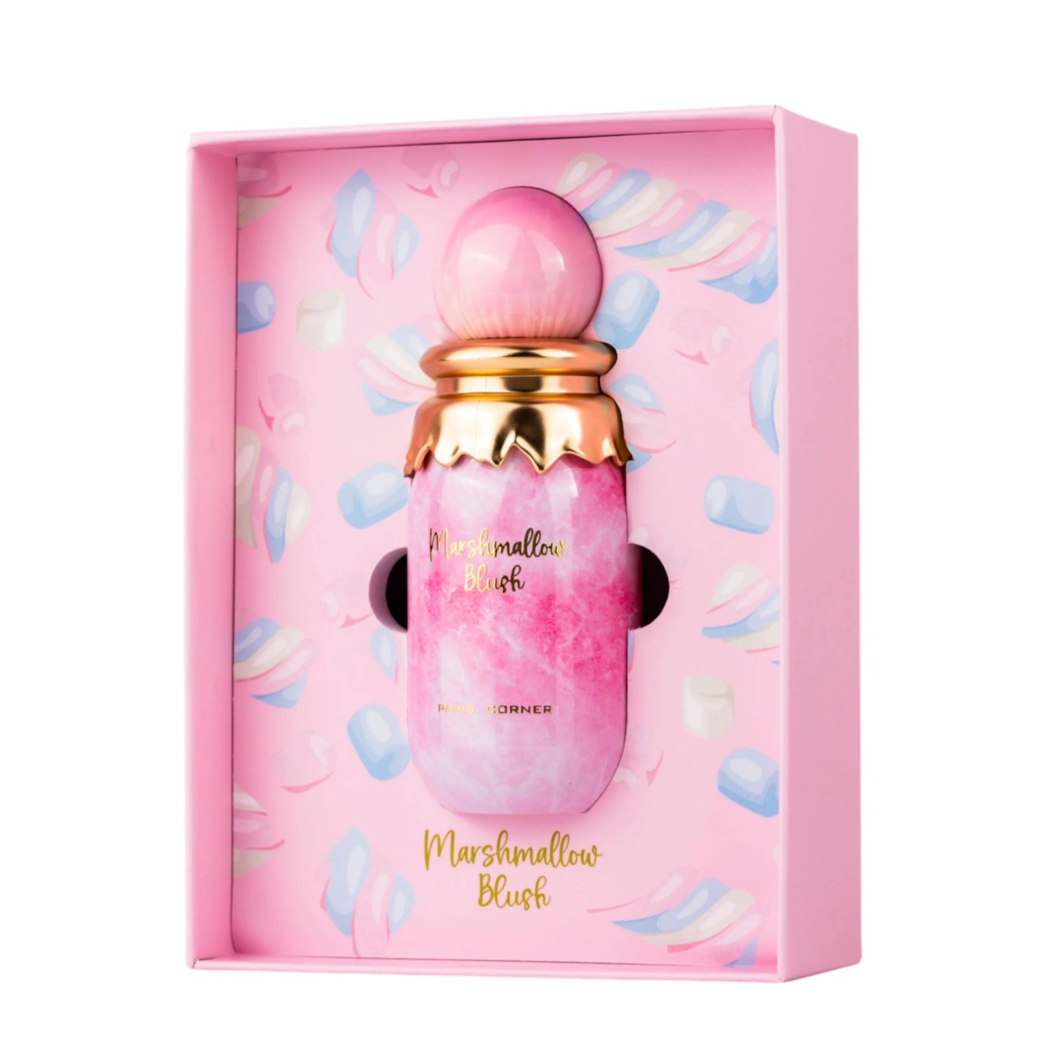Marshmallow Blush Eau de Parfum 100ml by Paris Corner – Fragancia femenina dulce y envolvente con vainilla