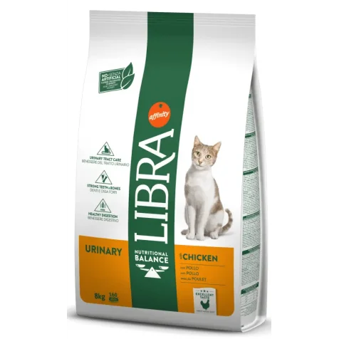 Libra Adult Urinary Pienso Con Pollo Para Gatos 8 Kg