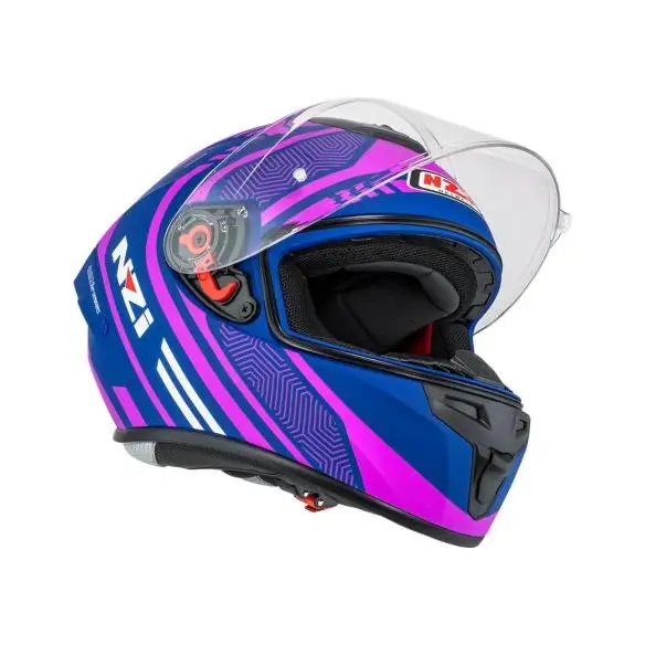 Casco Integral Nzi Trendy 2 Connected Dark Rosa Lila