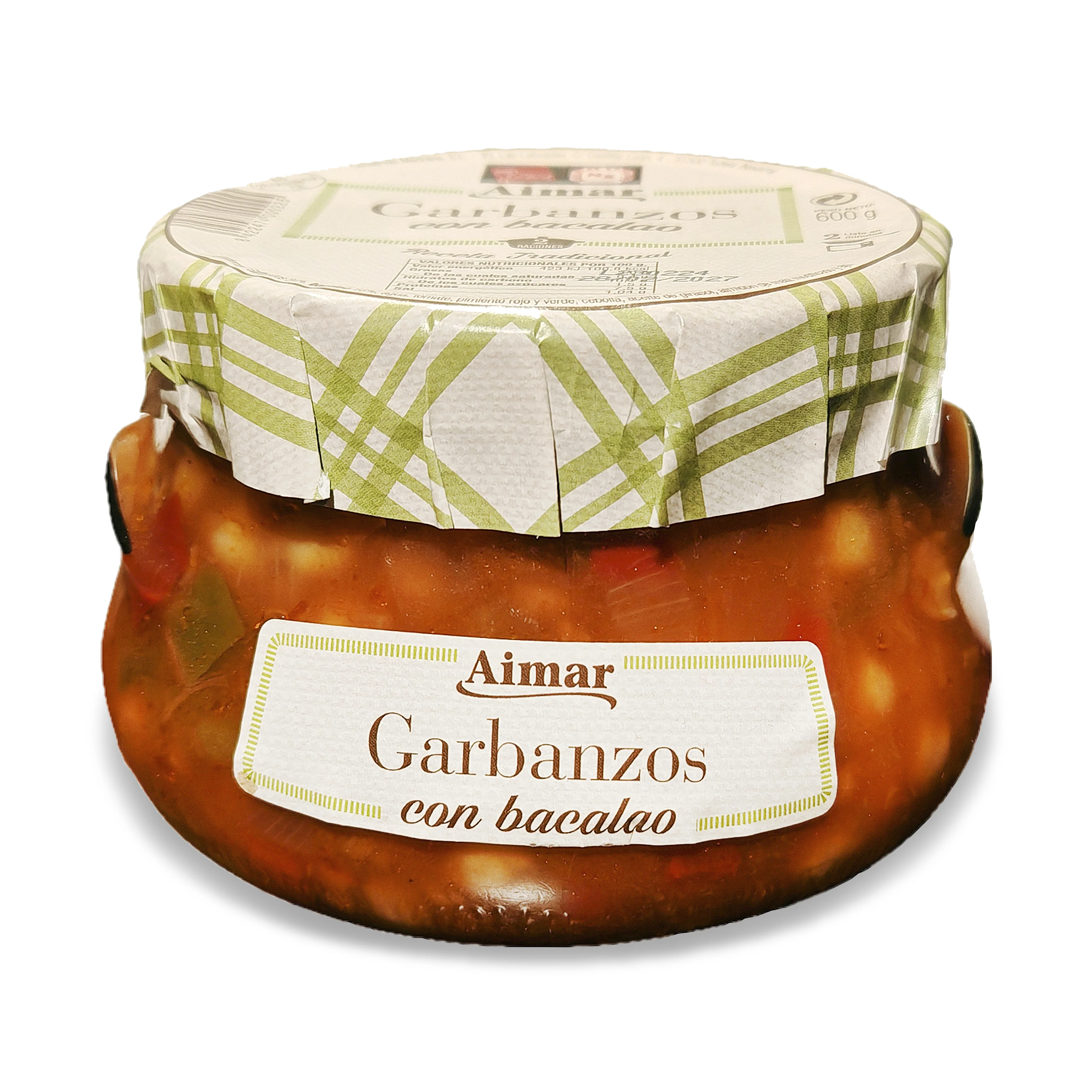Garbanzos con bacalao receta tradicional de Aimar (600g)