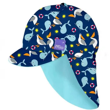 Gorro de playa reversible Bambino Mio “Marino - Azul Náutico” | Protección solar UPF50+ bebé