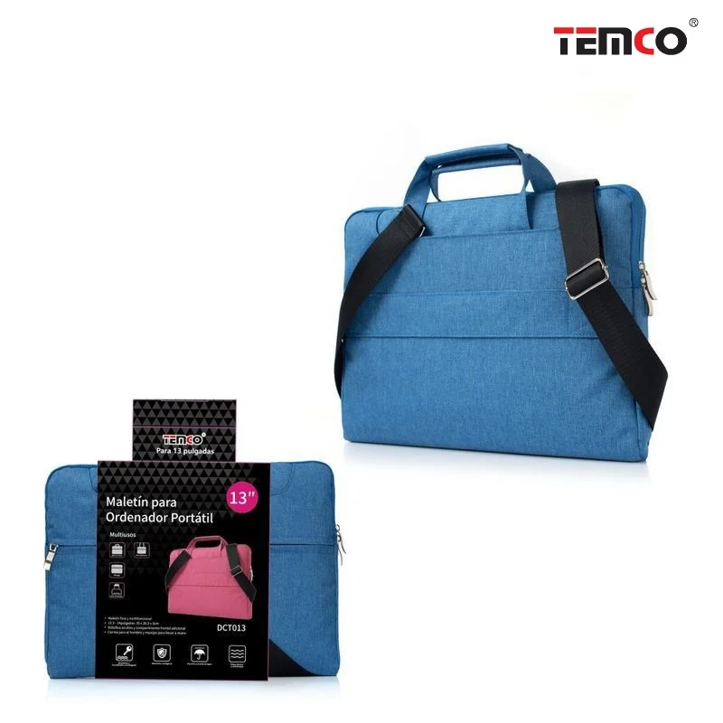 Temco Azul Maletín Para Ordenador Portátil 13"