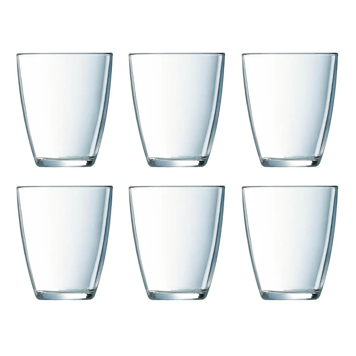 Set 6 tall glasses Luminarc concept transparent 31CL glass