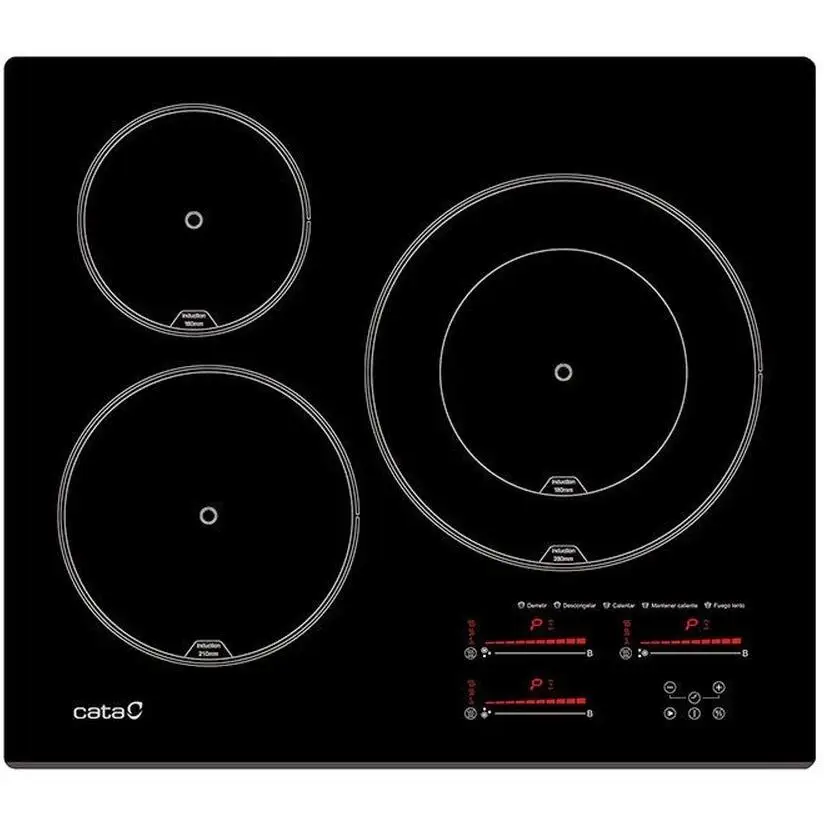 Cata Vitroceramica Induccion Insb 6028 Bk/A 3 Zonas Coccion Ancho 60 Cm