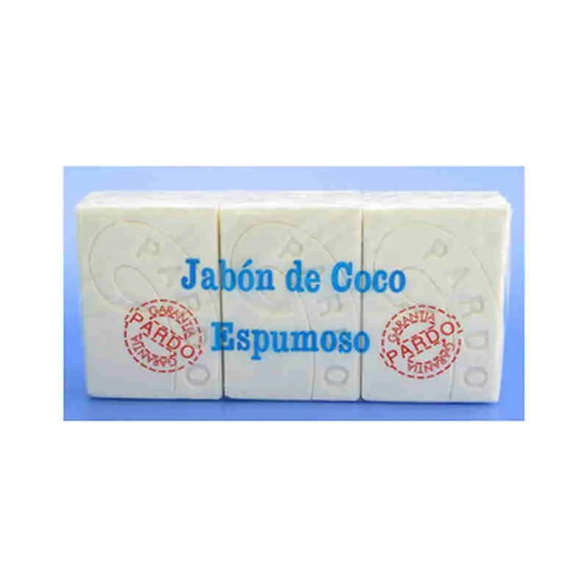 Pardo Jabón de coco espumoso 3 unidades x 250g