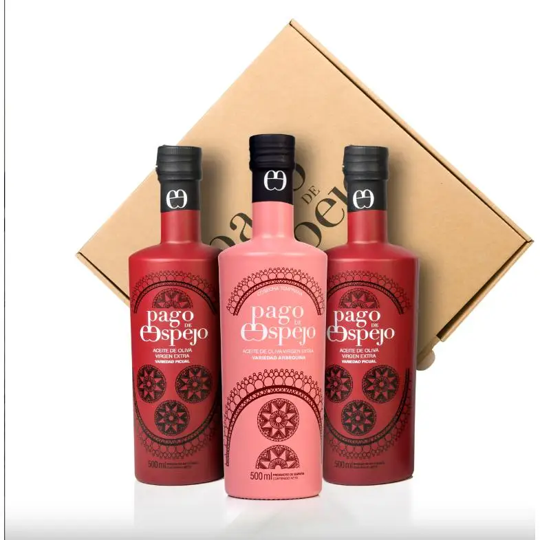 Pago de Espejo – 2 AOVE Picual + 1 Arbequina Cosecha Temprana 500ml | Aceite de Oliva Virgen Extra Gourmet Premium de Jaén